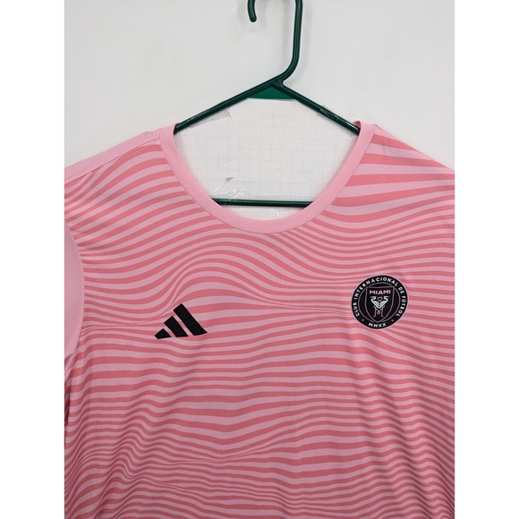 Adidas Inter Miami Lionel Messi Men's Aeroready Pink Soccer Jersey Shirt, 2XL - Picture 2 of 8